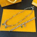 Louis Vuitton 路易威登绿色中古系列哑铃四叶草项链 手链