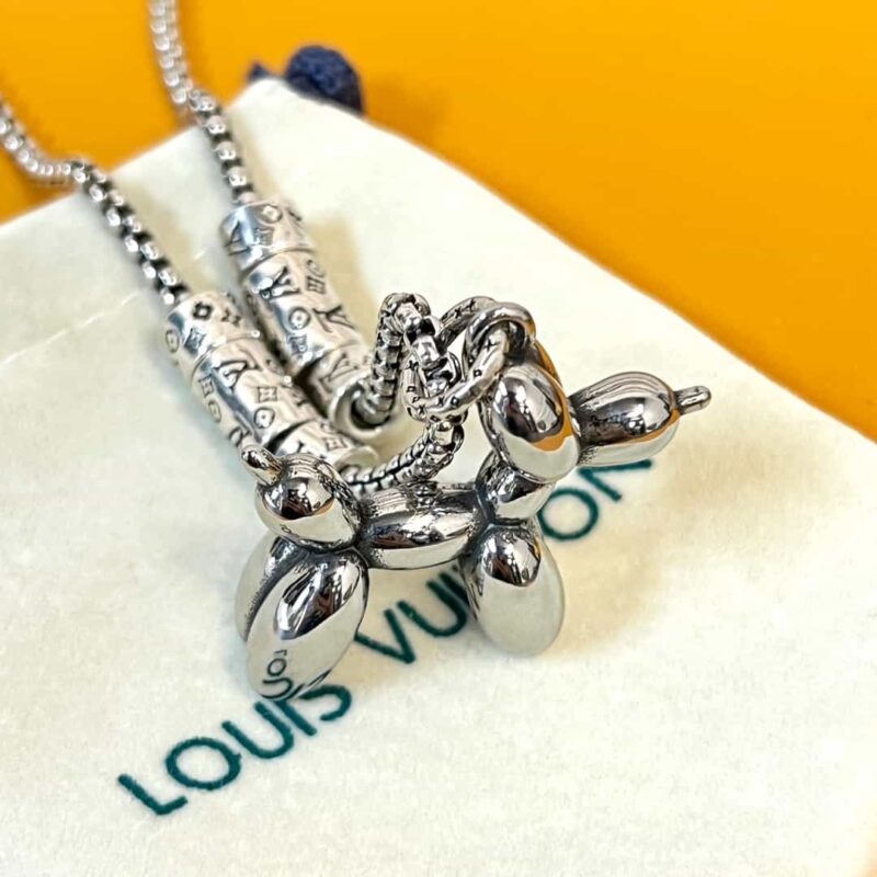 Louis Vuitton 路易威登绿色中古系列小狗项链 - Image 9