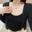 ☑️DIOR迪奥彩钻圆形CD项链
