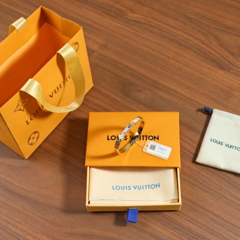 Louis Vuitton 路易威登中古款金色白贝手镯手环 - Image 3