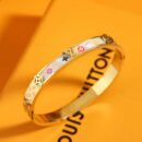 Louis Vuitton 路易威登中古款金色白贝手镯手环