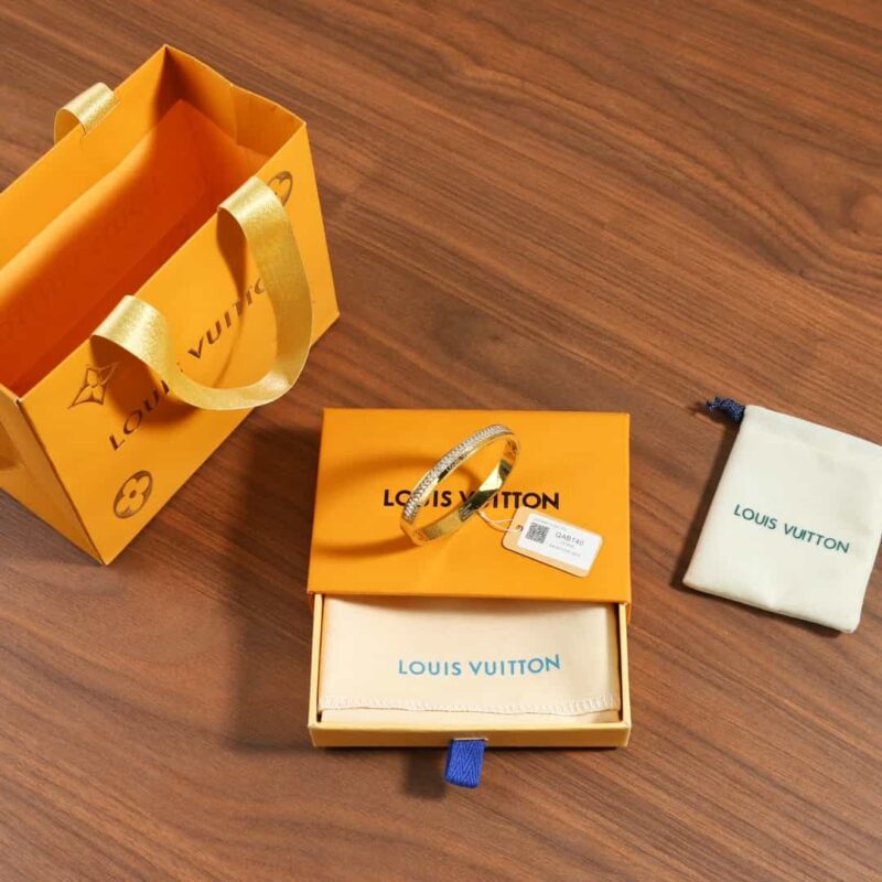 Louis Vuitton 路易威登中古款金色方钻手镯手环 - Image 3