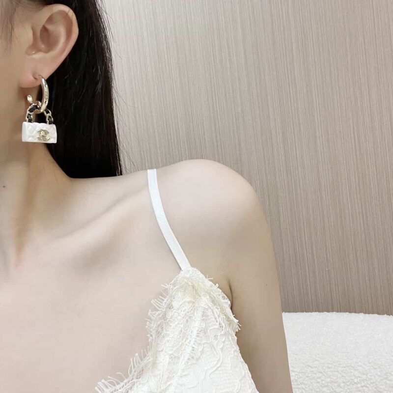 ☑️CHANEL香奈儿c2双c锁头包包耳钉耳环 - Image 7