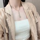 ☑️CHANEL香奈儿双c菱形满钻流苏项链