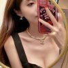 ☑️ 香奈儿满钻双c五角星⭐珍珠项链颈链