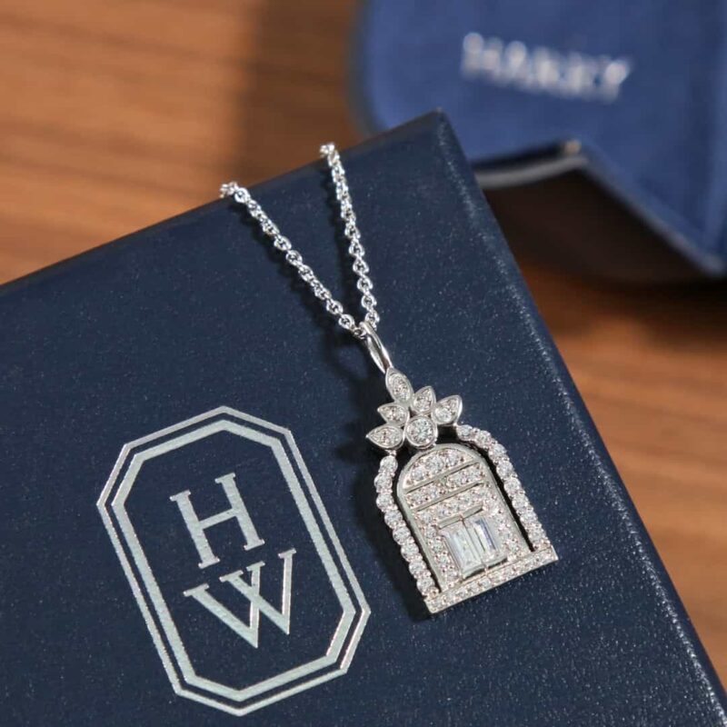 HARRY WINSTON HW海瑞温时顿 Charms Gates 钻石坠饰 幸福之门项链 - Image 2