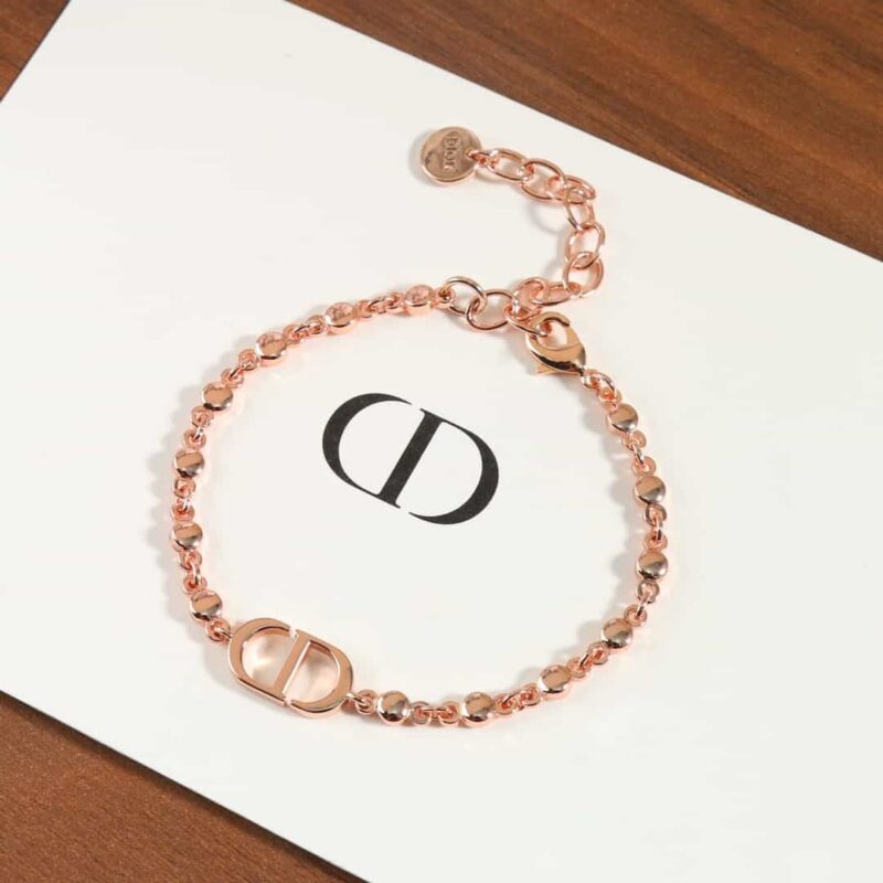 ☑️DIOR迪奥玫瑰金CD项链 手链 - Image 9
