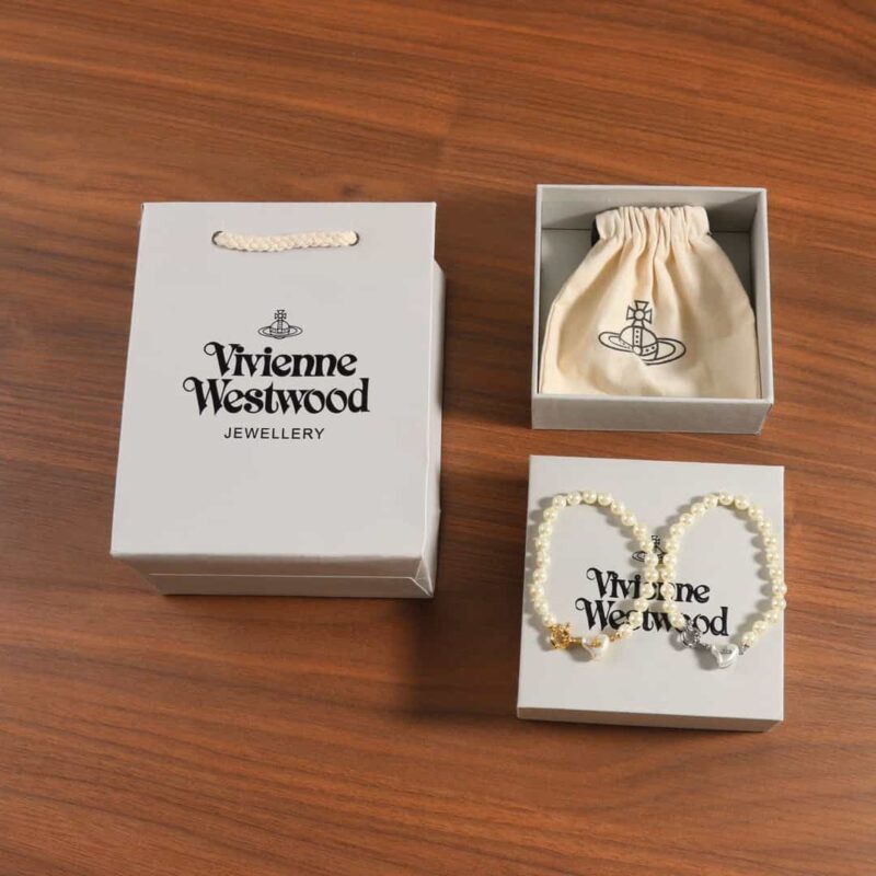 ☑️ Vivienne Westwood西太后桃心爱心土星珍珠手链 - Image 5
