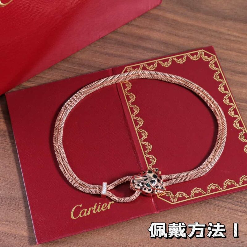 CARTIER卡地亚丛林系列光面豹子项链 - Image 2