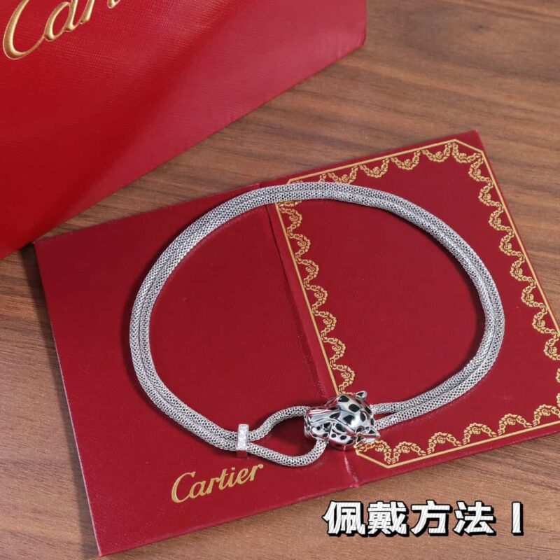 CARTIER卡地亚丛林系列光面豹子项链 - Image 3