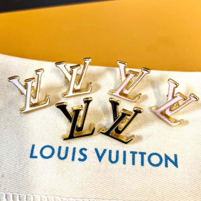 Louis Vuitton 路易威登LV ICONIC 珐琅 字母 耳钉耳环 - Image 12