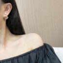 ☑️DIOR迪奥镜面镂空珍珠耳钉耳环