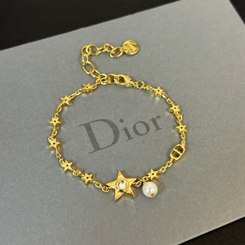 ☑️DIOR迪奥镜面珍珠五角星⭐星星手链 - Image 4