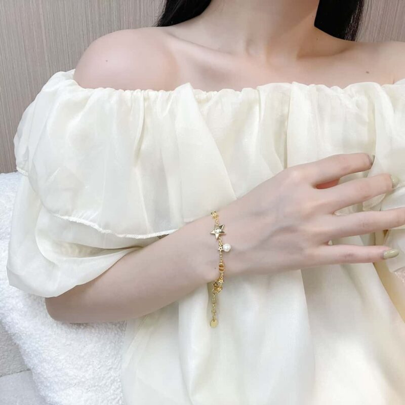 ☑️DIOR迪奥镜面珍珠五角星⭐星星手链 - Image 5