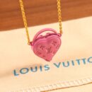 Louis Vuitton 路易威登IV 粉色桃心爱心❤️项链