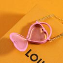 Louis Vuitton 路易威登IV 粉色桃心爱心❤️项链