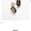 ☑️CHANEL香奈儿不对称双c条形亚克力5字耳钉耳环