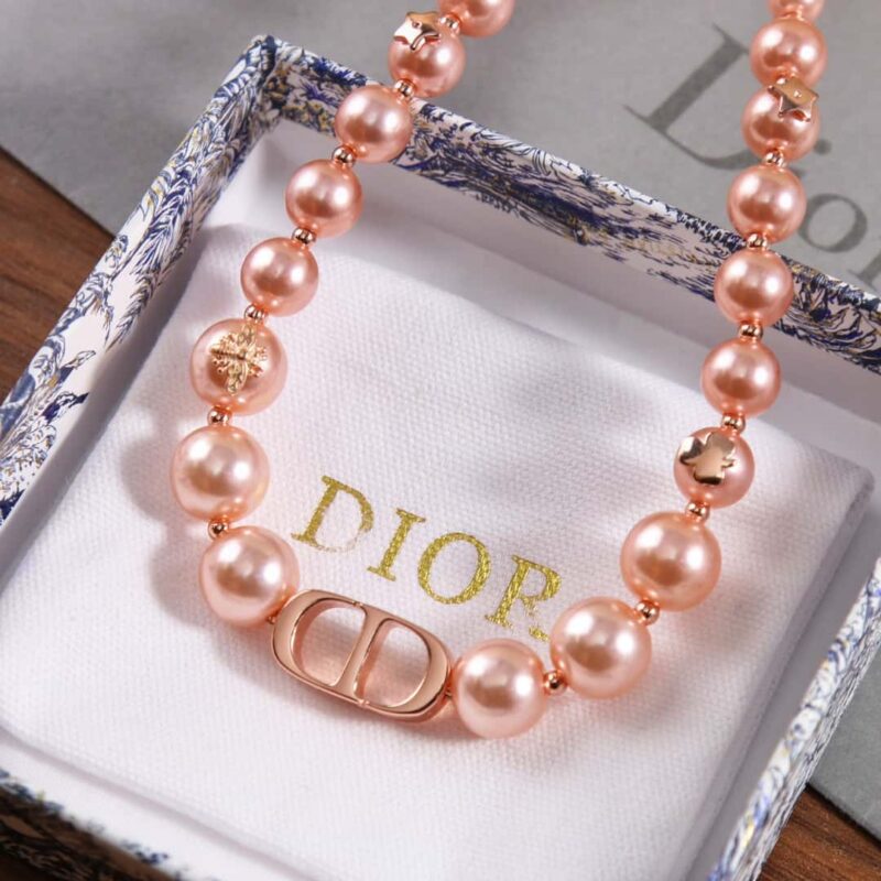 ☑️DIOR迪奥CD玫瑰金珍珠项链 手链 - Image 10