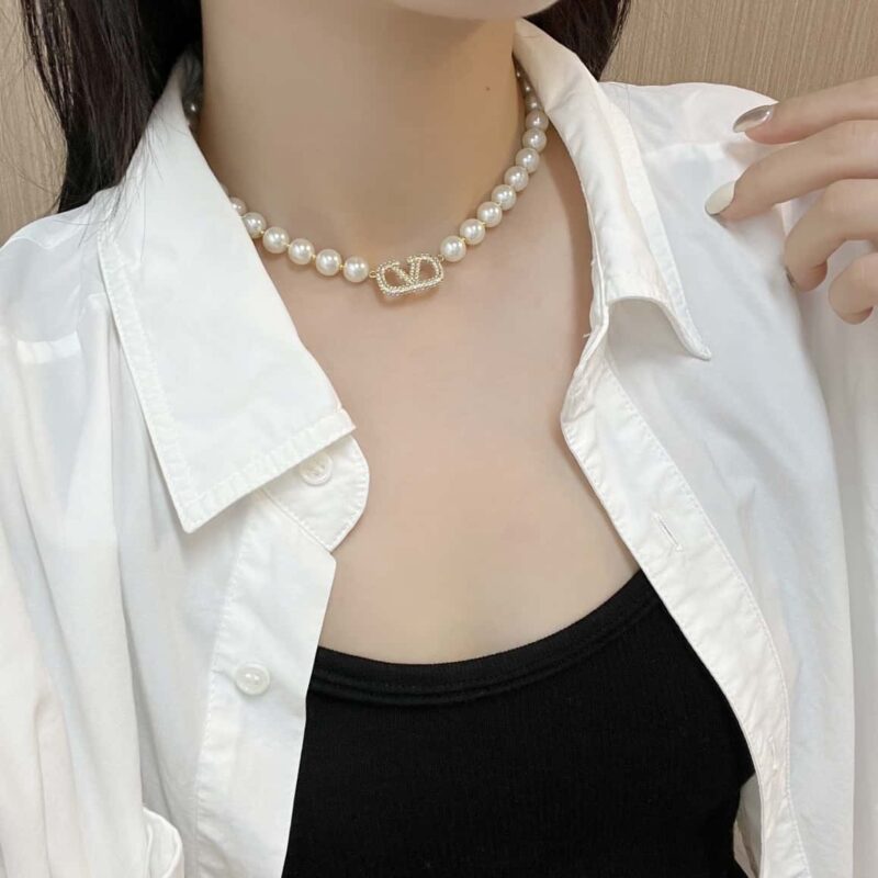 ☑️ VALENTINO华伦天奴珍珠项链 耳钉 - Image 7