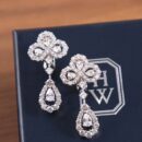 HARRY WINSTON HW海瑞温时顿 满钻吊灯耳钉耳环