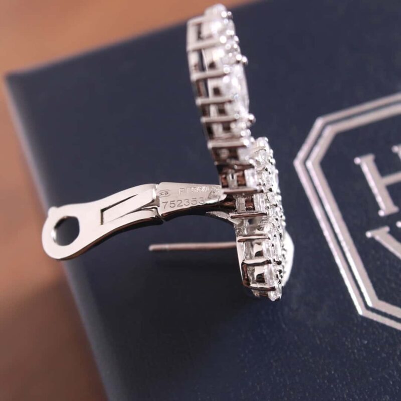 HARRY WINSTON HW海瑞温时顿 满钻吊灯耳钉耳环 - Image 10