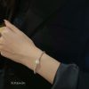 Celine 网红爆款极简风碎银子珍珠手链 项链