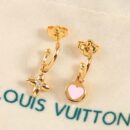 Louis Vuitton 路易威登七夕限定 LV粉色桃心爱心耳钉耳环
