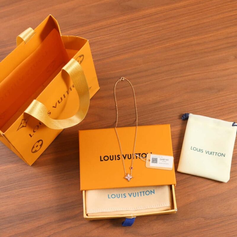 Louis Vuitton 路易威登七夕限定 LV粉贝菱形项链 - Image 3