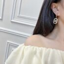 ☑️ 香奈儿C2双c八边形珍珠耳钉耳环