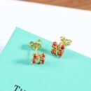 ☑️TIFFANY&Co.蒂芙尼分色交叉耳钉耳环
