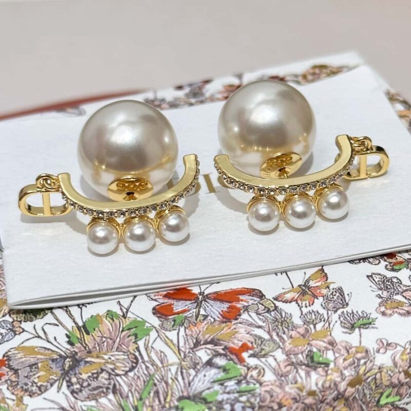 ☑️DIOR迪奥Dior 珍珠 耳环耳钉 - Image 6