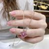 ☀️Van Cleef &Arpels 梵克雅宝天然蔷薇灰石项链