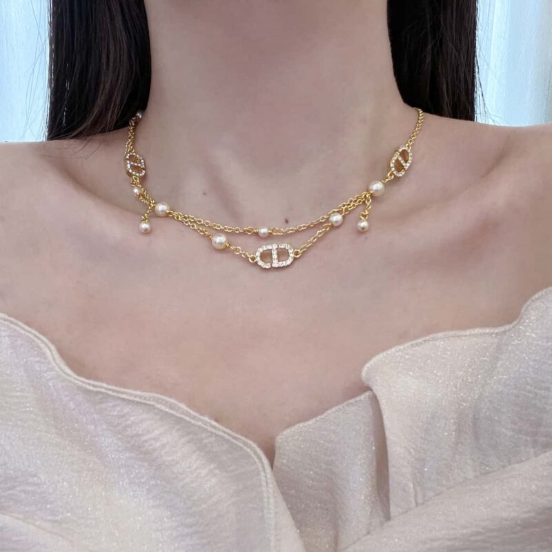 ☑️DIOR迪奥Dior 珍珠CD 手链项链 - Image 4