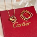 新品新版☀原单高版本 ☀卡地亚Cartier TRINITY枕形三色环项链 戒指 ☀