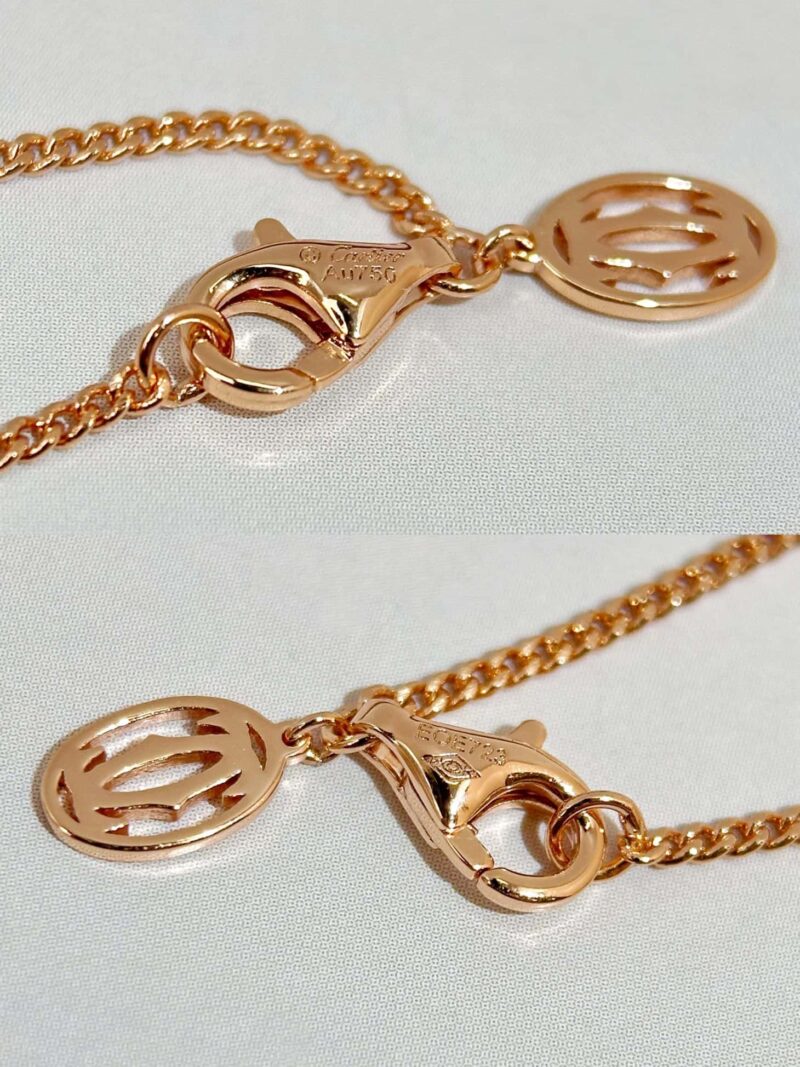 新品新版☀原单高版本 ☀卡地亚Cartier TRINITY枕形三色环项链 戒指 ☀ - Image 19