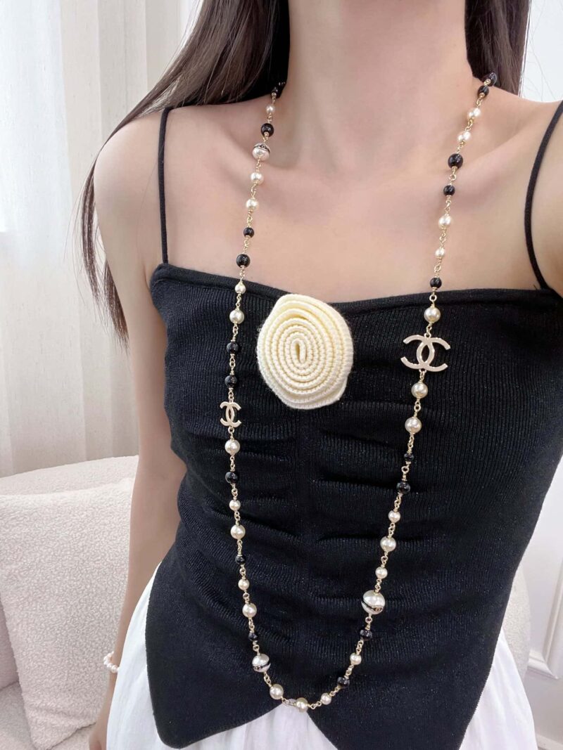 ☀️☑️ 香奈儿双c珍珠项链毛衣链 ☀️ - Image 4