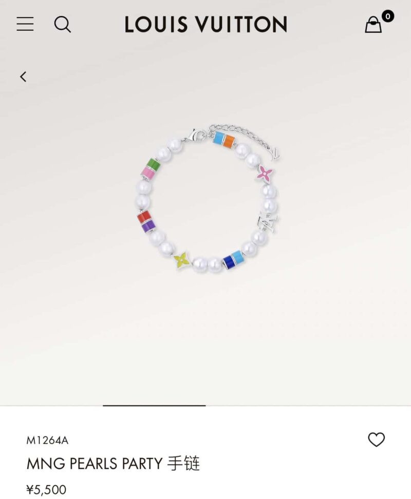 LV路易威登MNG PEARLS PARTY 项链 手链 ☀️ - Image 3