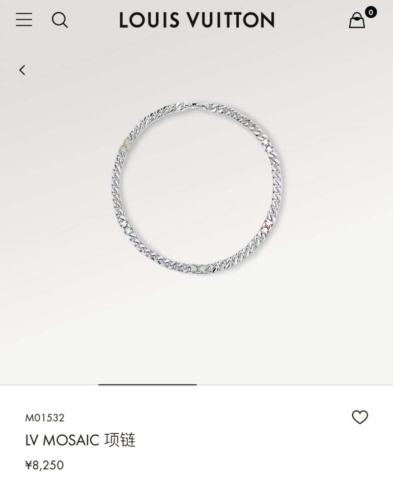 M01532 LV路易威登MOSAIC 项链手链 - Image 2