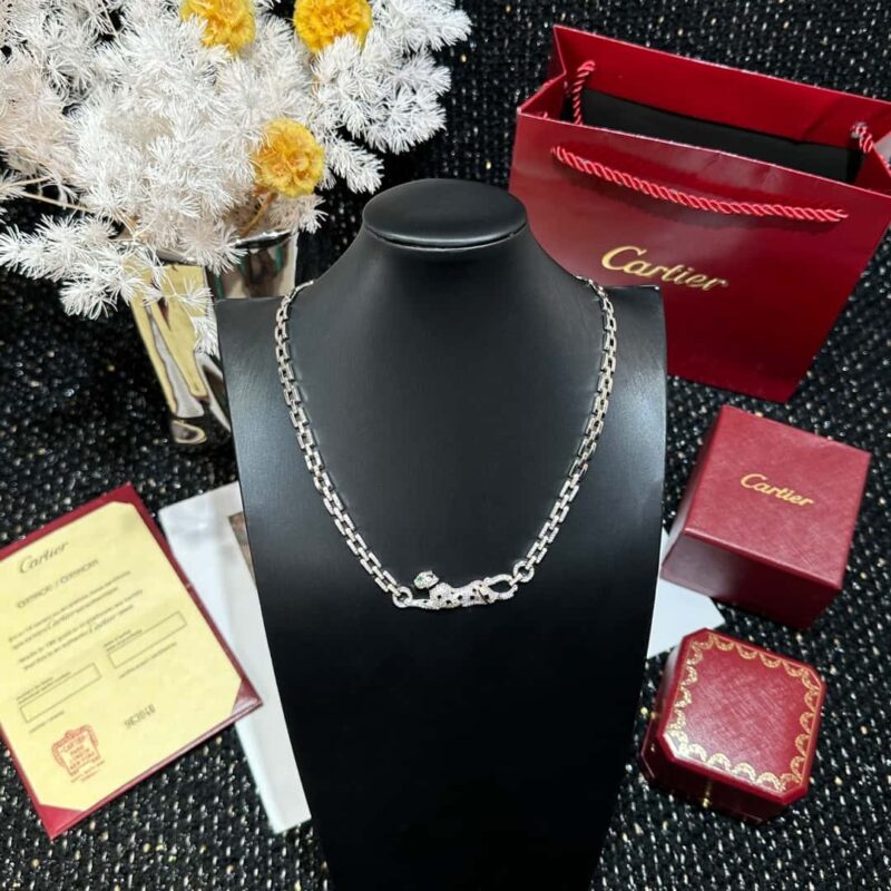 新品 ☀卡地亚Cartier丛林系列满钻豹子项链 手链 ☀ - Image 3