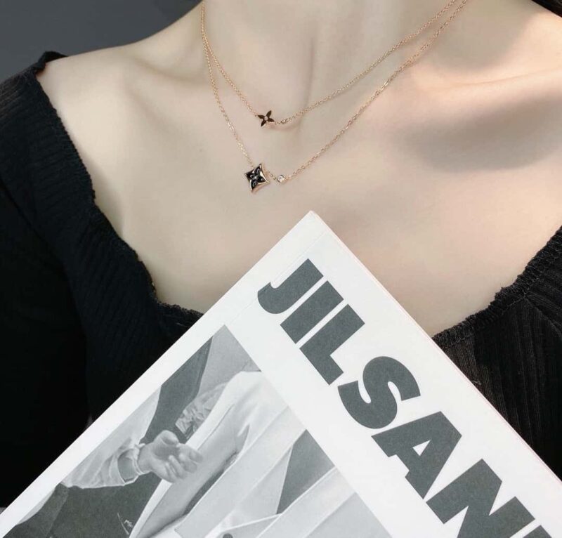 ☀原单货 ☀Louis Vuitton 路易威登菱形灰贝项链 ☀ - Image 2