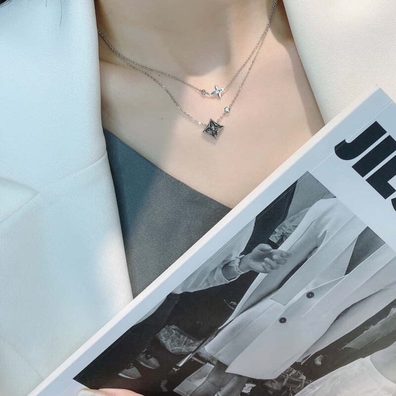 ☀原单货 ☀Louis Vuitton 路易威登菱形灰贝项链 ☀ - Image 3