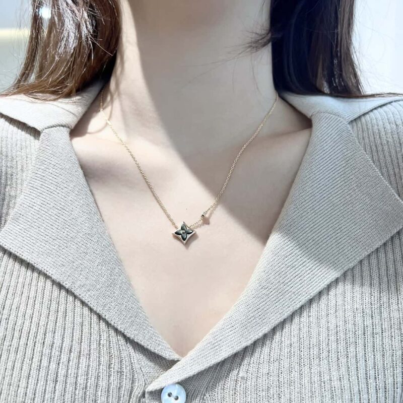☀原单货 ☀Louis Vuitton 路易威登菱形灰贝项链 ☀ - Image 6