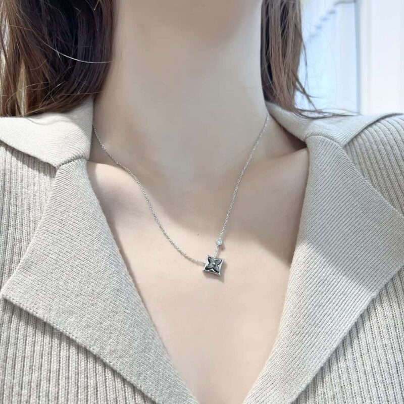 ☀原单货 ☀Louis Vuitton 路易威登菱形灰贝项链 ☀ - Image 7