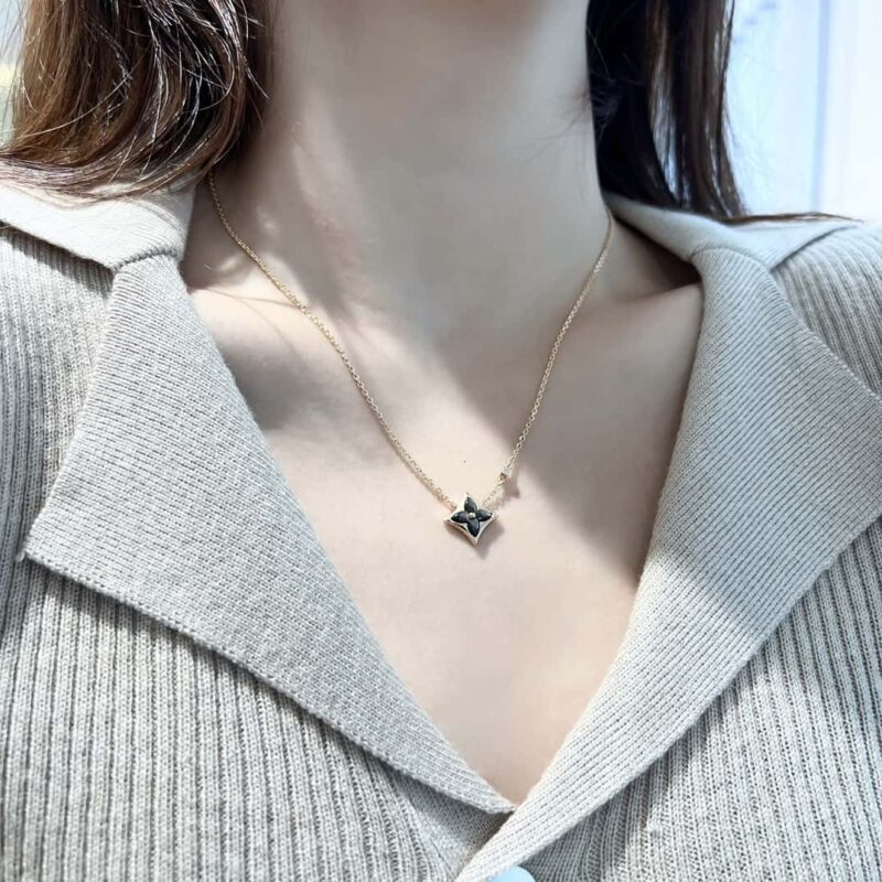 ☀原单货 ☀Louis Vuitton 路易威登菱形灰贝项链 ☀ - Image 5