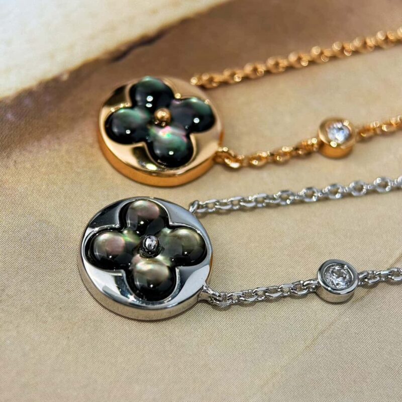 ☀原单货 ☀Louis Vuitton 路易威登菱形灰贝项链 ☀ - Image 11