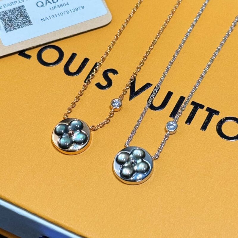 ☀原单货 ☀Louis Vuitton 路易威登菱形灰贝项链 ☀ - Image 12