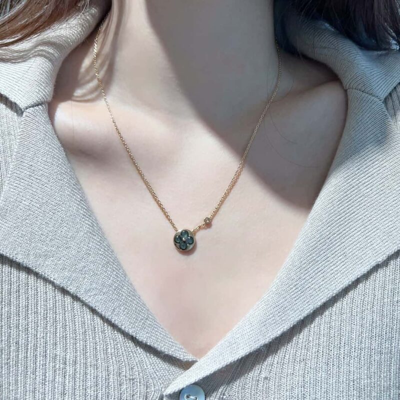 ☀原单货 ☀Louis Vuitton 路易威登菱形灰贝项链 ☀ - Image 3