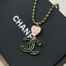 ☑️CHANEL双C桃心爱心项链 耳环耳钉