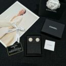 ☑️CHANELC1双C满钻珍珠耳环耳钉