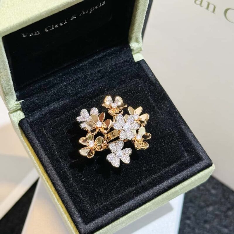 ☀️原单货 ☀️Van Cleef &Arpels 梵克雅宝Frivole戒指8枚花四叶草戒指 ☀️ - Image 10